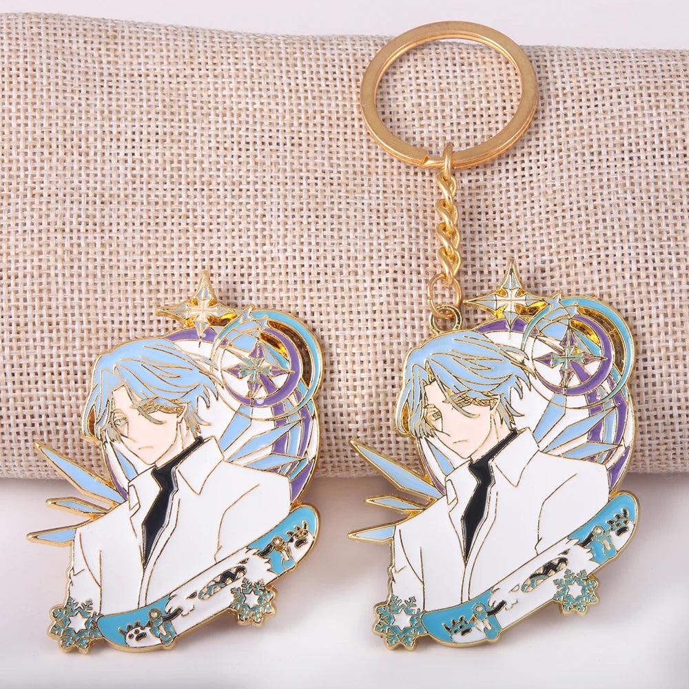 Anime SK∞ SK8 The Infinity Keychain Langa Hasegawa Pendant Key Chain for Women Men Car Keyring Jewelry