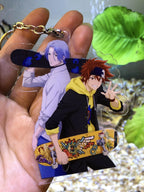 SK8 The Infinity Miya Reki Langa Finger Skateboard SK Acylic Keychain Keyring
