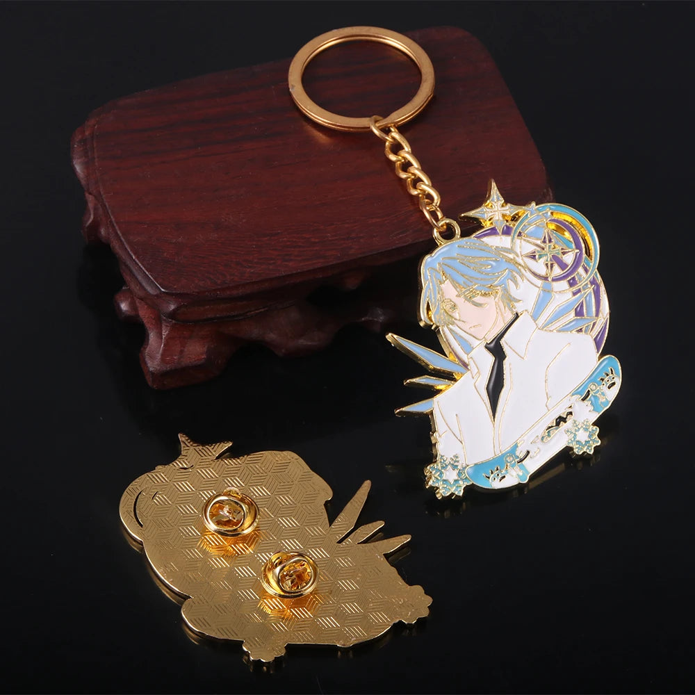 Anime SK∞ SK8 The Infinity Keychain Langa Hasegawa Pendant Key Chain for Women Men Car Keyring Jewelry