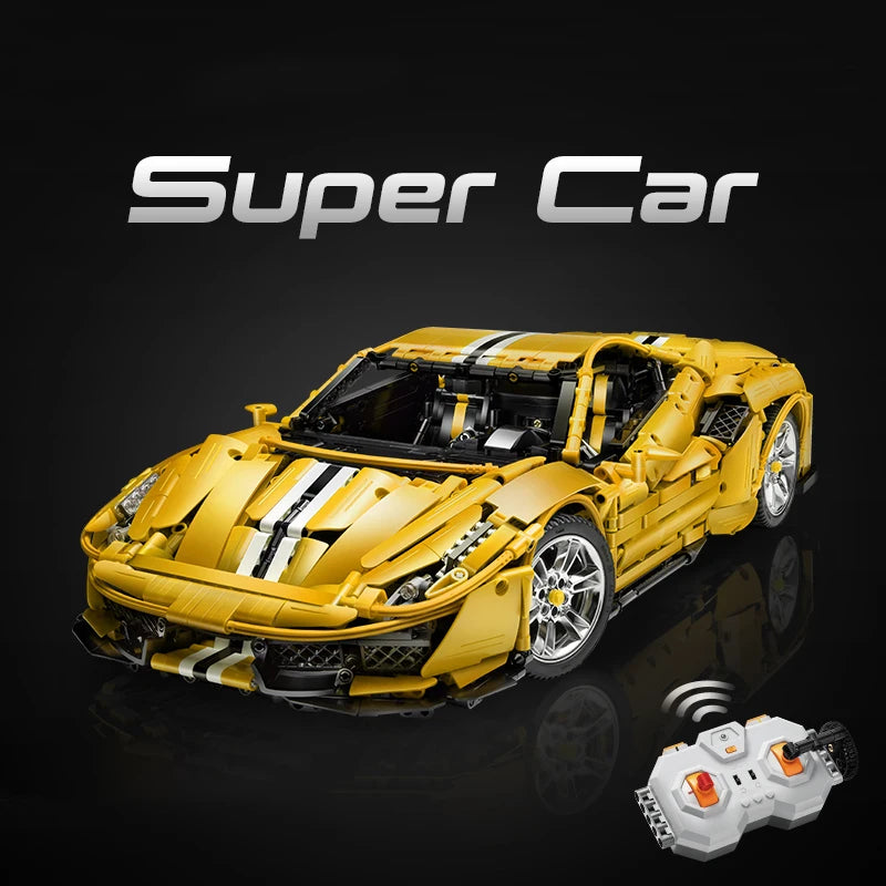 Cada 3187PCS City technical Drift Racing Car Building Blocks Remote Control Super Sports Vehicle Bricks Children Boys Gifts Toys