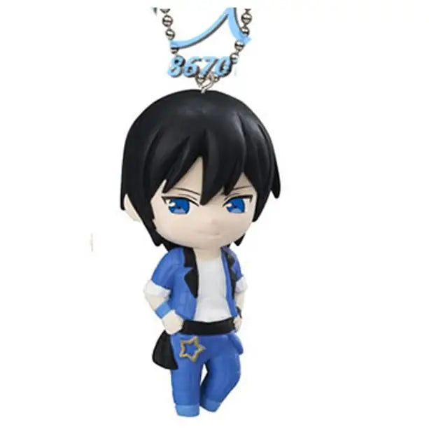 Ensemble Stars Mini Pendant Toys Tsukinaga Leo Hidaka Hokuto Narukami Arashi Mini Figure Kawaii 4cm Key Ring Bag Decor Gift Toys