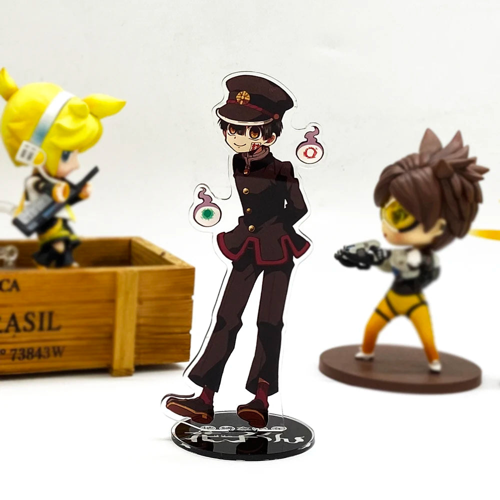 Toilet Jibaku Shounen Hanako-kun Nene Minamoto Kou Teru acrylic stand figure model plate holder cake topper game Japanese