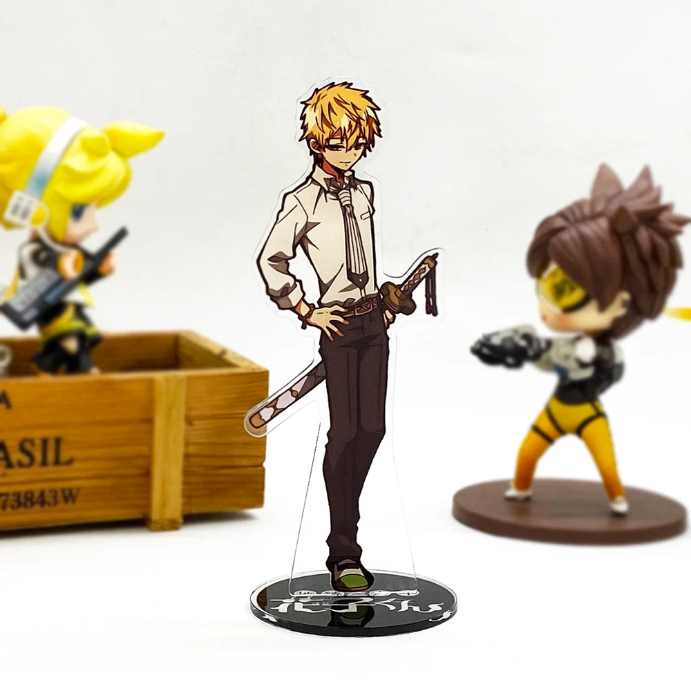 Toilet Jibaku Shounen Hanako-kun Nene Minamoto Kou Teru acrylic stand figure model plate holder cake topper game Japanese