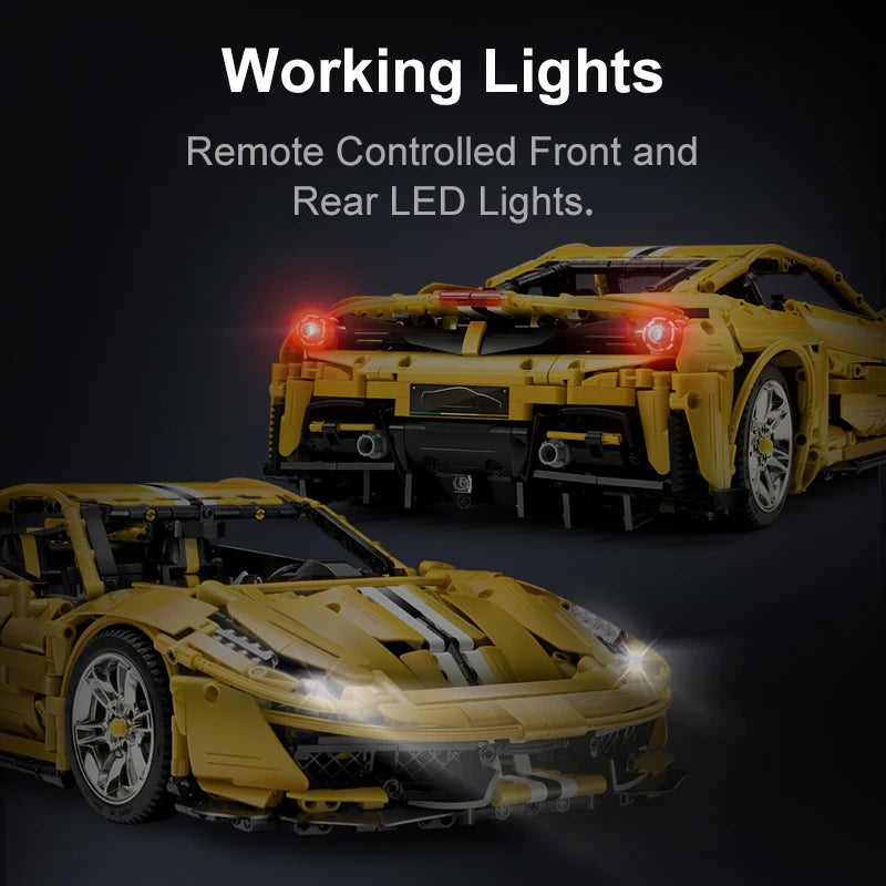Cada 3187PCS City technical Drift Racing Car Building Blocks Remote Control Super Sports Vehicle Bricks Children Boys Gifts Toys