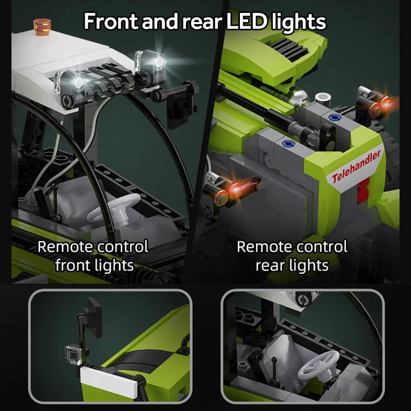 Cada 1469pcs City Remote Control Engineering Vehicle DIY Model Building Blocks RC Truck Car Bricks Toys for Children