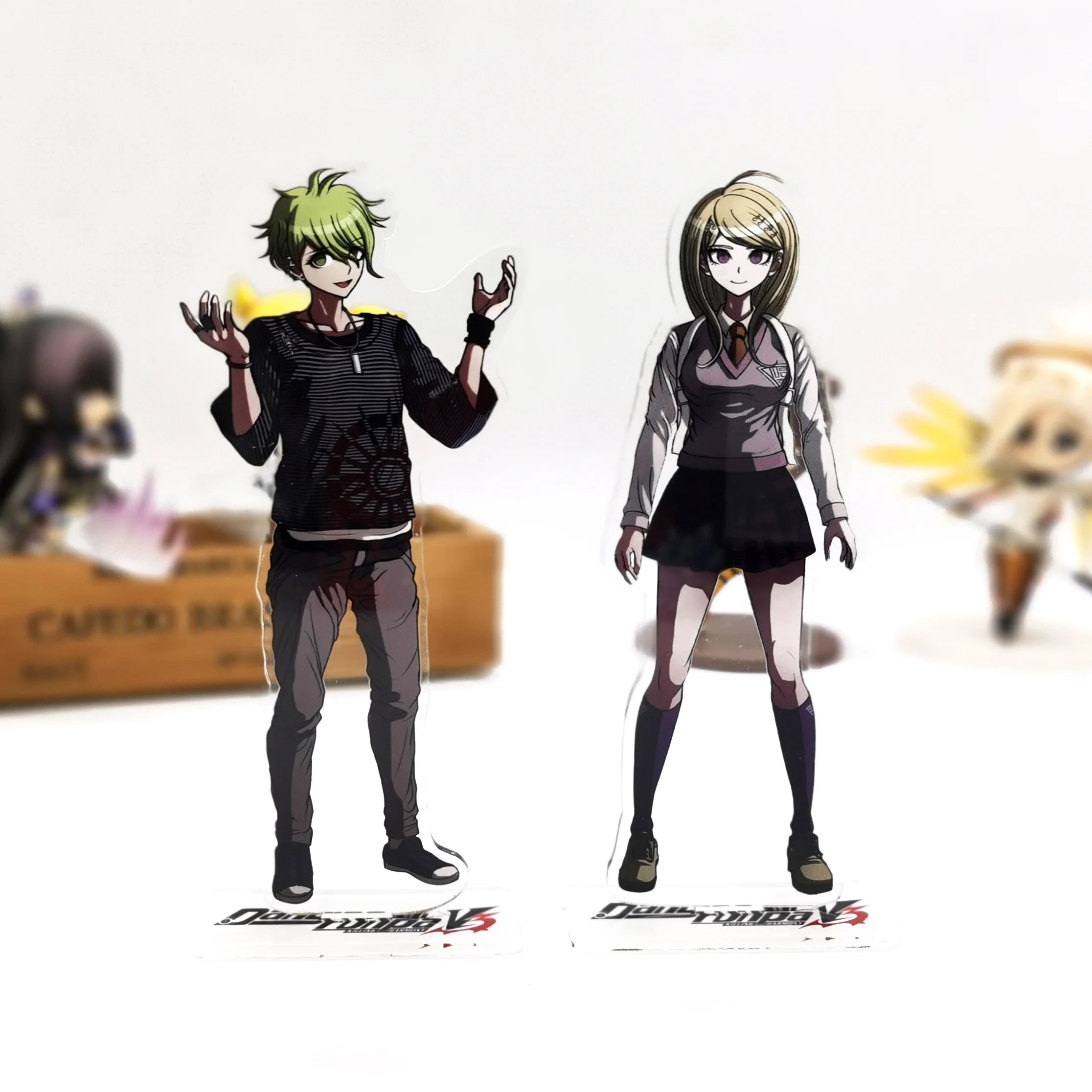 Danganronpa V3 Akamatsu Kaede Amashi Rantaro HM acrylic stand figure model plate holder cake topper anime Japanese