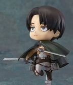 NEW hot 10cm Q version Attack on Titan Levi Rivaille Rival Ackerman Eren Jager 390 action figure toys collection christmas toy