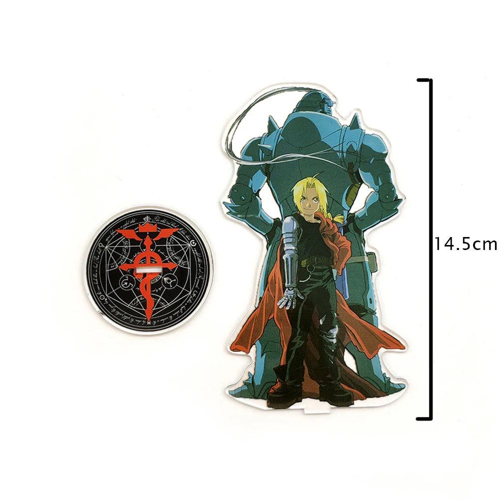 Fullmetal Alchemist brotherhood Edward Alphonse acrylic stand figure model plate holder cake topper ANIME cool
