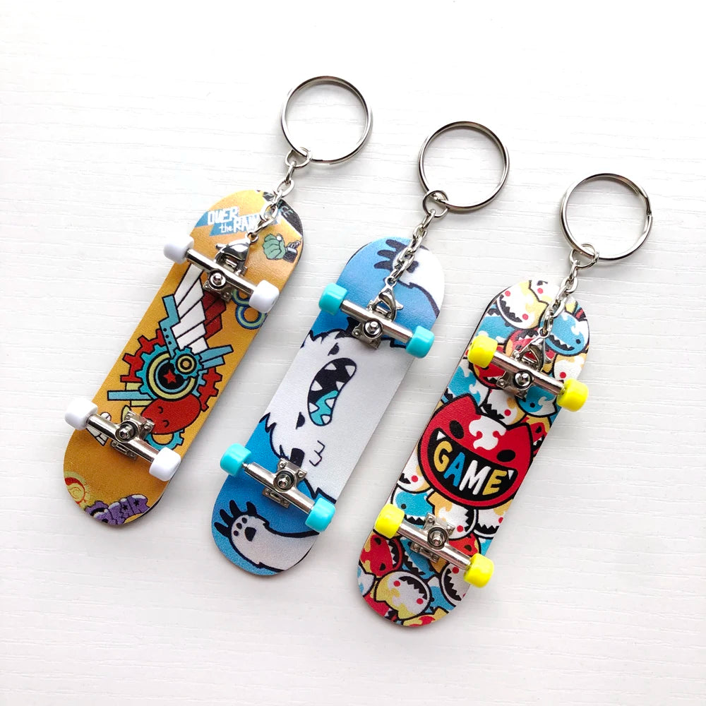 SK8 The Infinity Miya Reki Langa Finger Skateboard SK Acylic Keychain Keyring