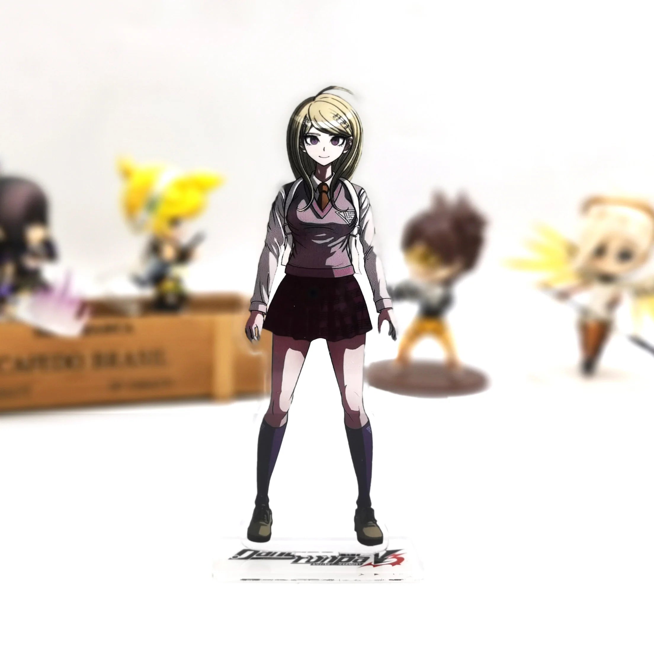 Danganronpa V3 Akamatsu Kaede Amashi Rantaro HM acrylic stand figure model plate holder cake topper anime Japanese