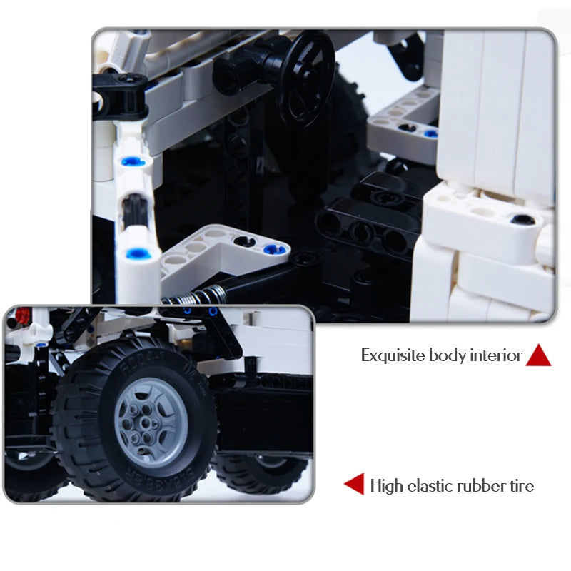 Cada 533Pcs Defender Remote Control Car Building Blocks For RC Car Model SUV City Brick Toys For Children Boys