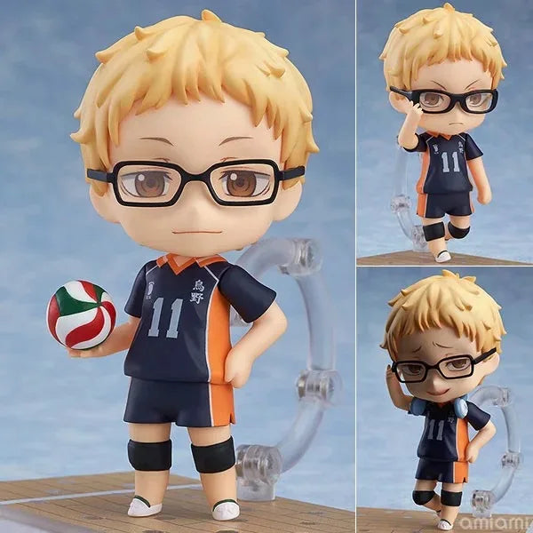 10cm Haikyuu!! Haikyuu Oikawa Tooru Kei Tsukishima Ushijima Wakatoshi Kenma Kozume Tobio Kageyama Hinata Shoyo action figure