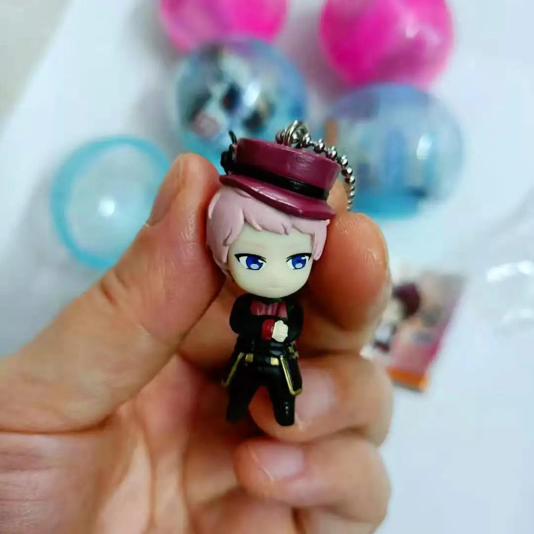 Ensemble Stars Mini Pendant Toys Tsukinaga Leo Hidaka Hokuto Narukami Arashi Mini Figure Kawaii 4cm Key Ring Bag Decor Gift Toys