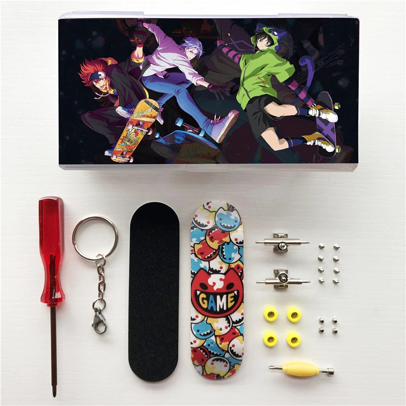 SK8 The Infinity Miya Reki Langa Finger Skateboard SK Acylic Keychain Keyring