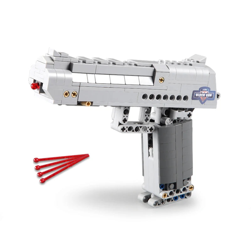 cada military ww2 Desert Eagle Pistol MK23 Pistol Uzi submachine gun  Building Blocks city police Bricks Children toy gifts