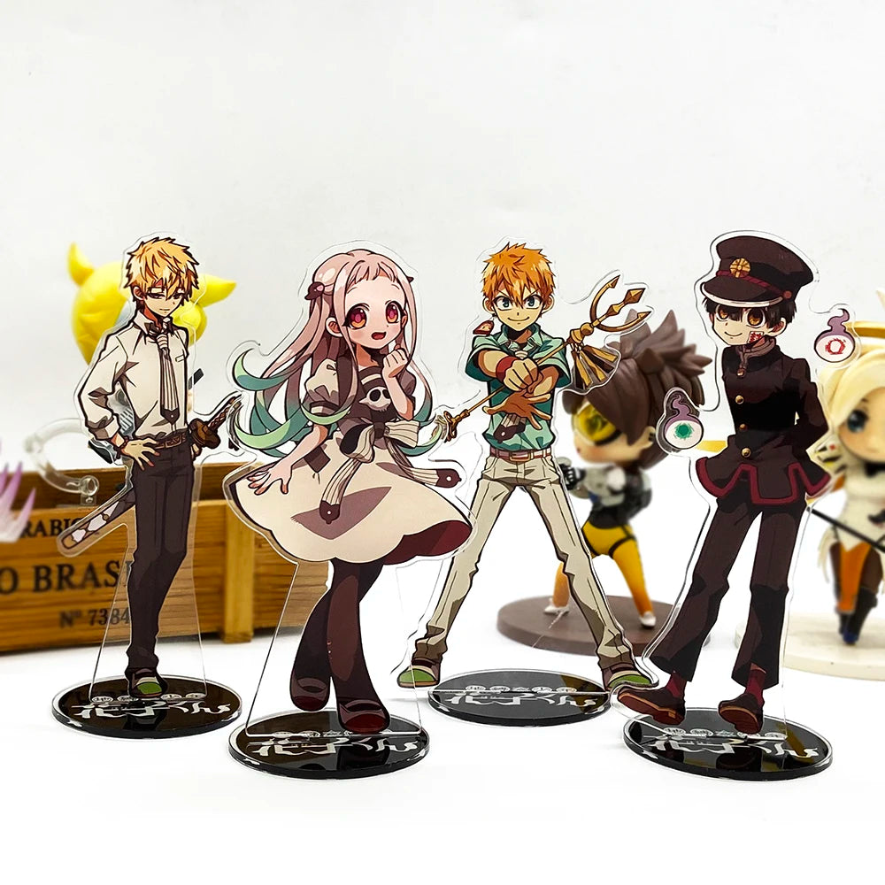 Toilet Jibaku Shounen Hanako-kun Nene Minamoto Kou Teru acrylic stand figure model plate holder cake topper game Japanese