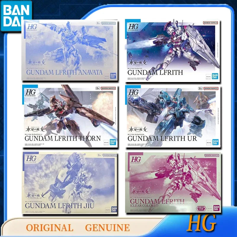 Bandai Original Genuine HG GUNDAM LFRITH ANAVATA JIU UR THORN Anime Action Figures Toys for Kids Gift Assembly Model Ornaments