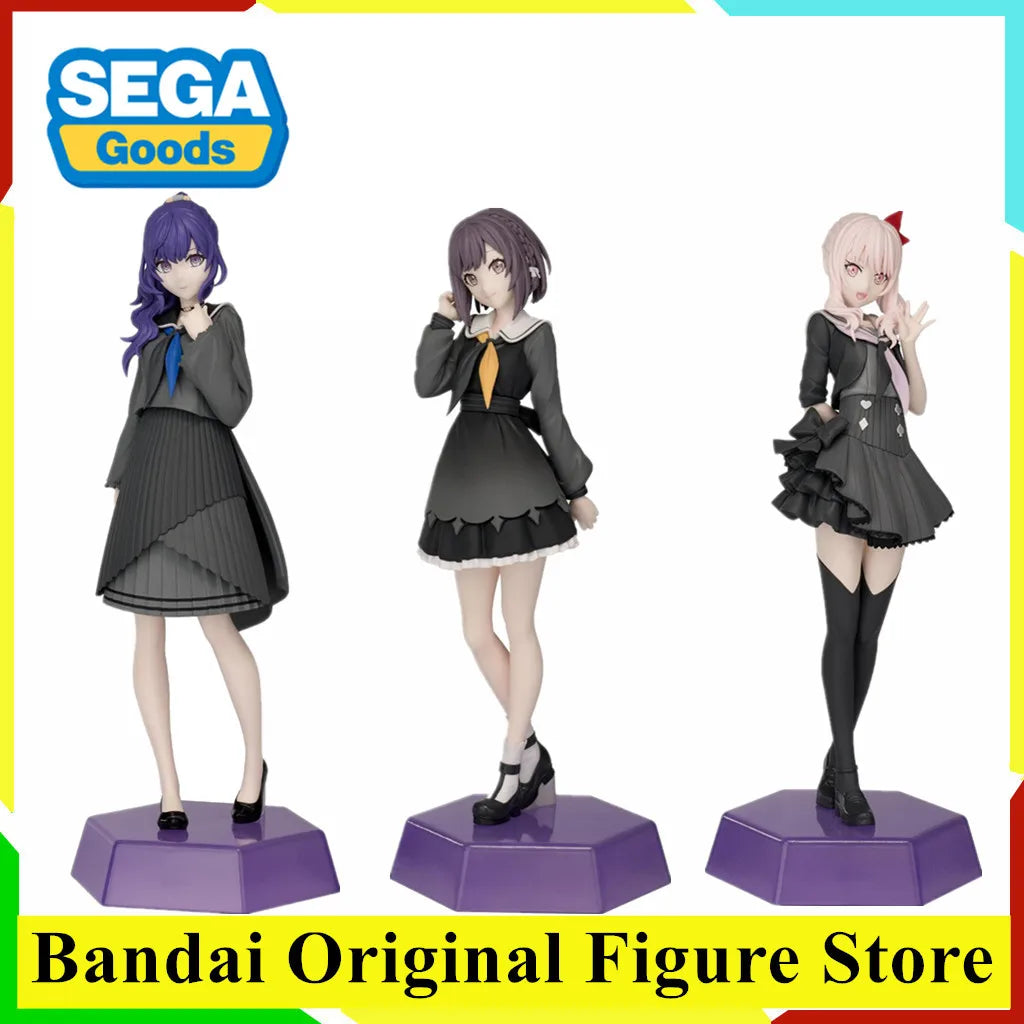 Original SEGA HATSUNE MIKU COLORFUL STAGE  Yoizaki Kanade Asahina Mafuyu Akiyama Mizuki Anime Figure Desktop×Decorate Collection