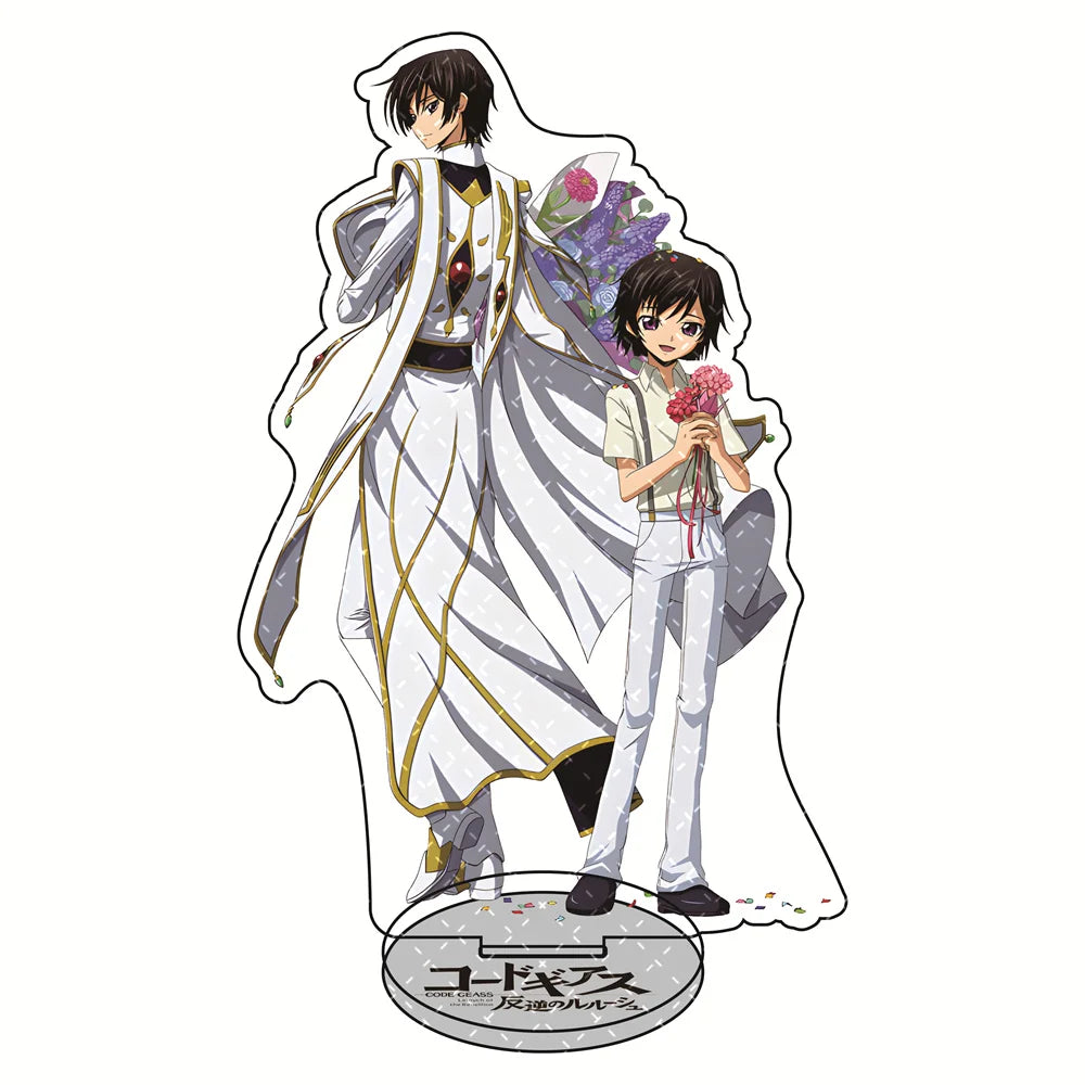 Code Geass: Lelouch of the Rebellion Acrylic Stand 15cm - Assorted Lelouch & Suzaku Stylish Outfits Anime Collectible Desktop