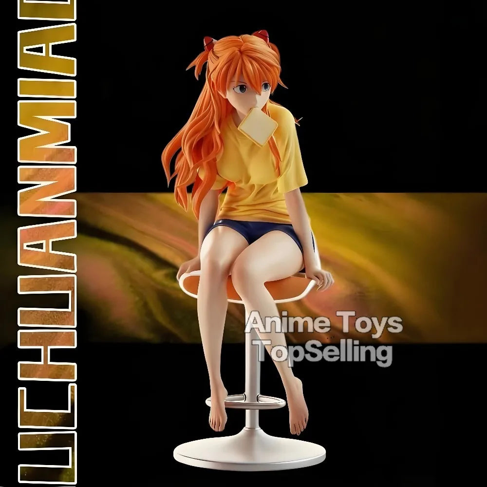 22cm Anime New Century Evangelion Figure Asuka Langley Soryu Action Figures Pvc Collection Model Toys for Gifts