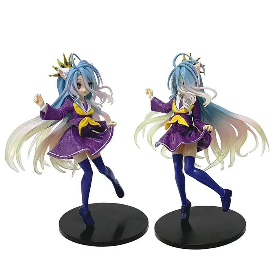 Anime NGNL No Game No Life White "19CM Figure Anime Shiro PVC Anime Action Figures Model Collection Ornament Anime Toy Gift