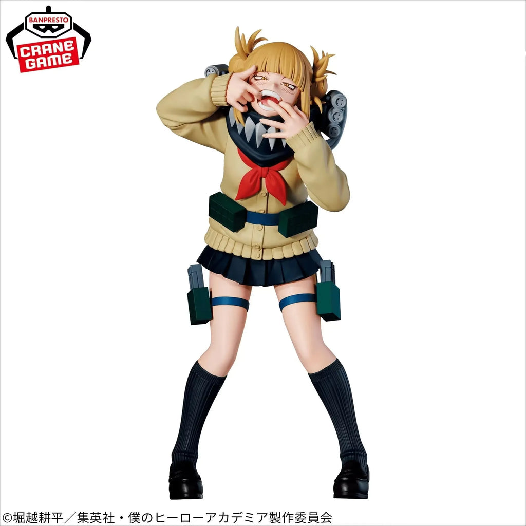Original Bandai My Hero Academia Cross My Body Himiko Toga The Evil Villains DX Anime Action Figures Toys for Children