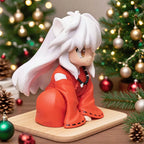 Anime Figurine Inuyasha Manga Action Figure Q Version Cute Figurine Statue PVC Model Desktop Decoration Ornament Collection Toy