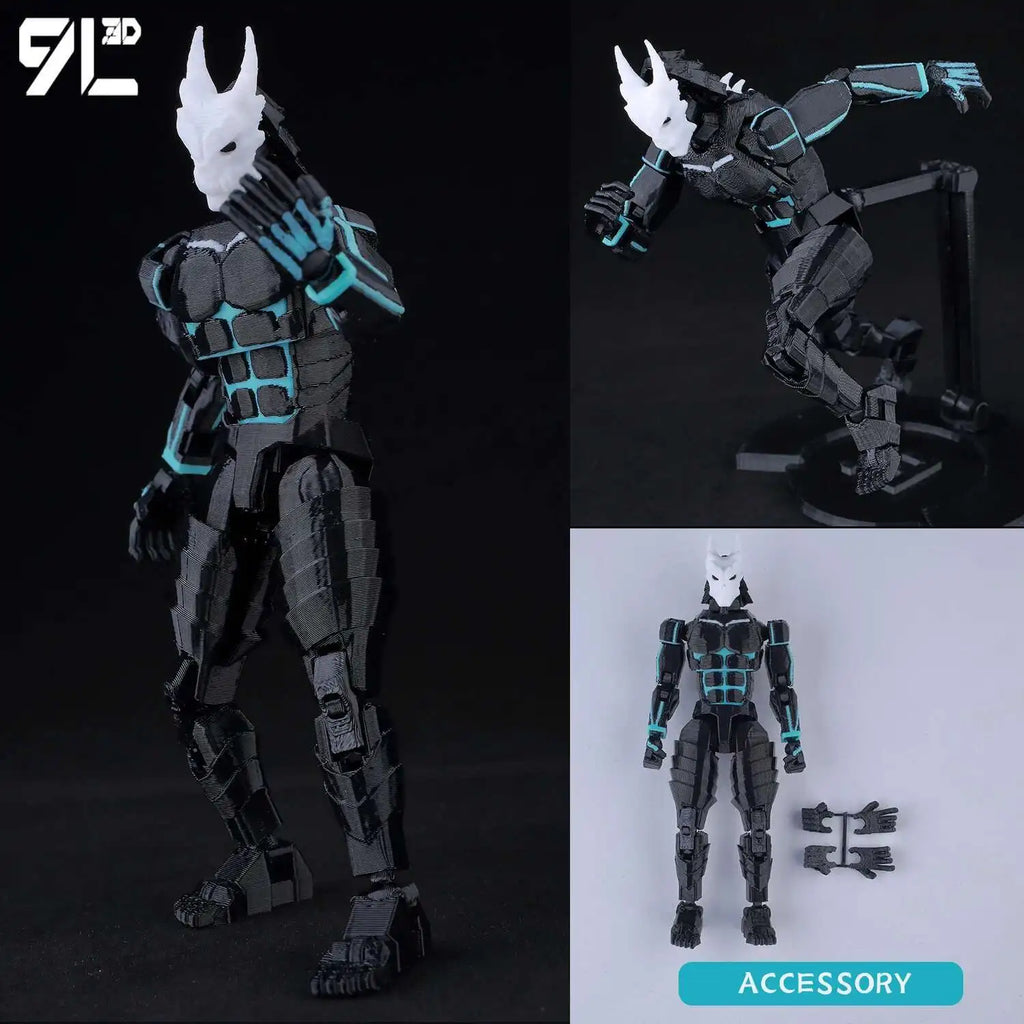 9L 3D Articulated Action Figure - Kaneki Ken From Tokyo Ghoul Lucky Dummy 13 Collectible One-Eyed Ghoul Ver Desktop Display Toys