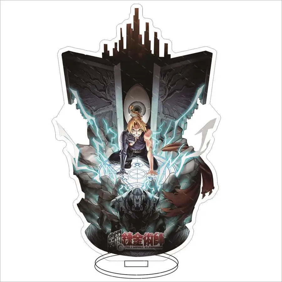 Anime Fullmetal Alchemist Acrylic Stand Action Figure PVC Desktop Stand Model Toy Christmas Gif