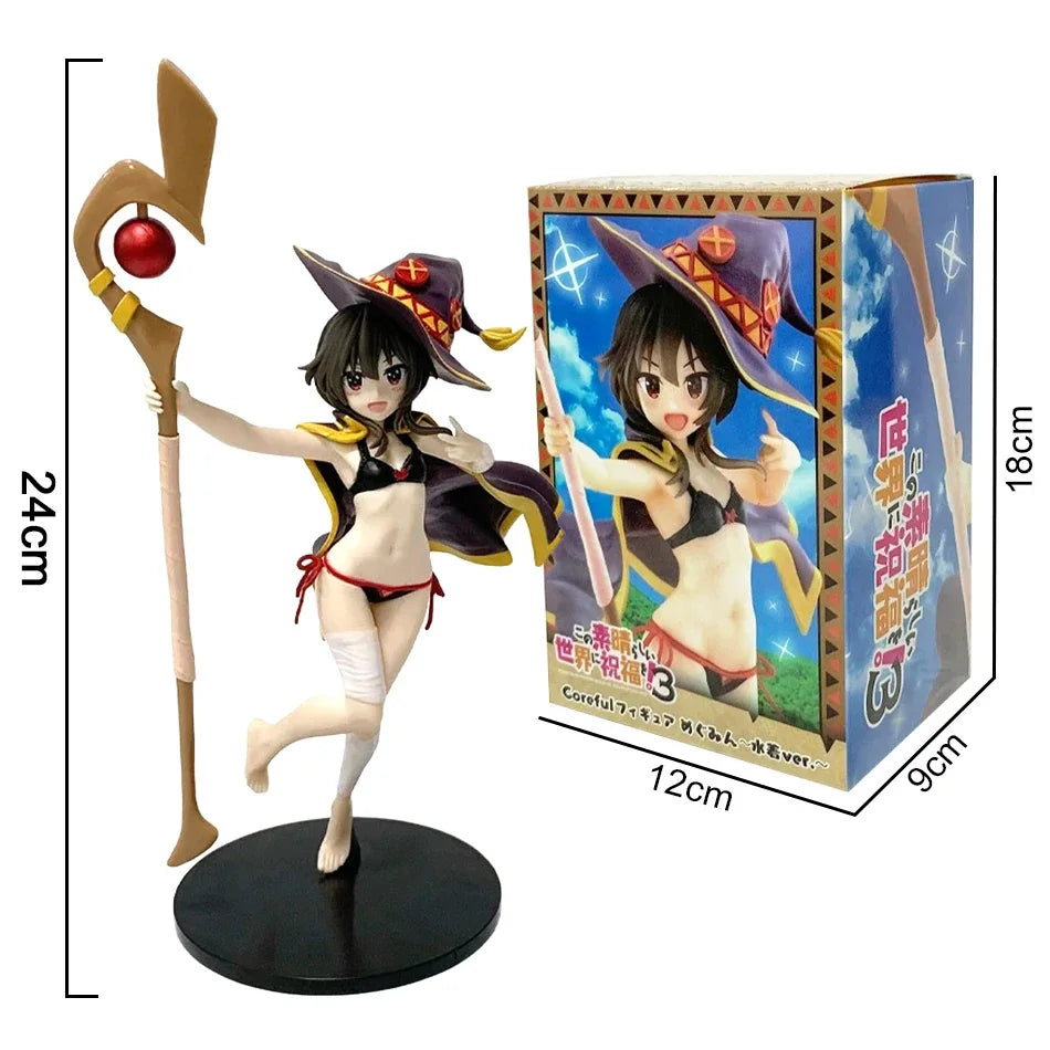 Megumin Action Figure 23cm - God's Blessing on This Wonderful World Cute Figurine Gift for Girls Model Toy