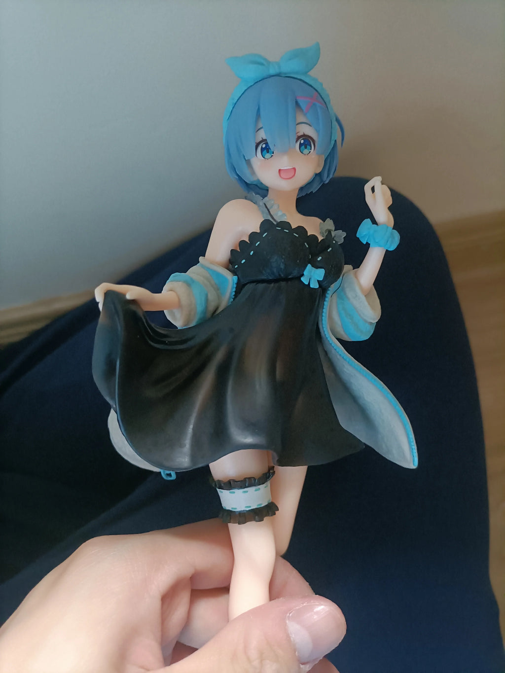 In StockRe:Life In A Different World From Zero Original Room wear Rem Prize Anime Figure Toys Re:Zero Pajamas Girl Model