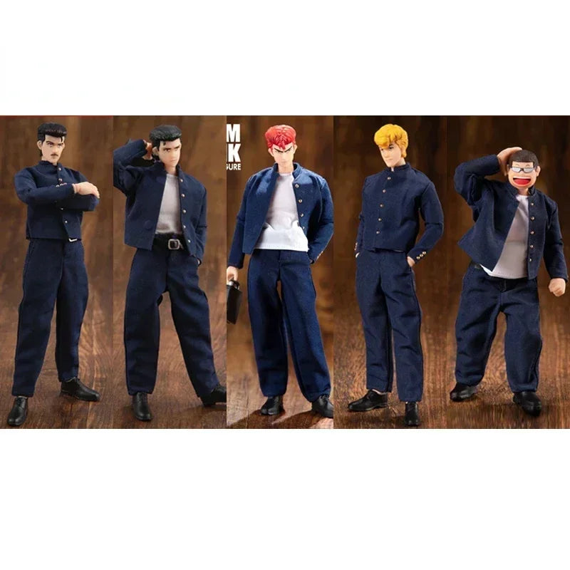 PVC Action Figure Dasin/Great Toys/GT Slam Dunk Hanamichi Sakuragi's Gang Mito Youhei Sauichiro Omachu Yuji Takamiya 1/12 16cm
