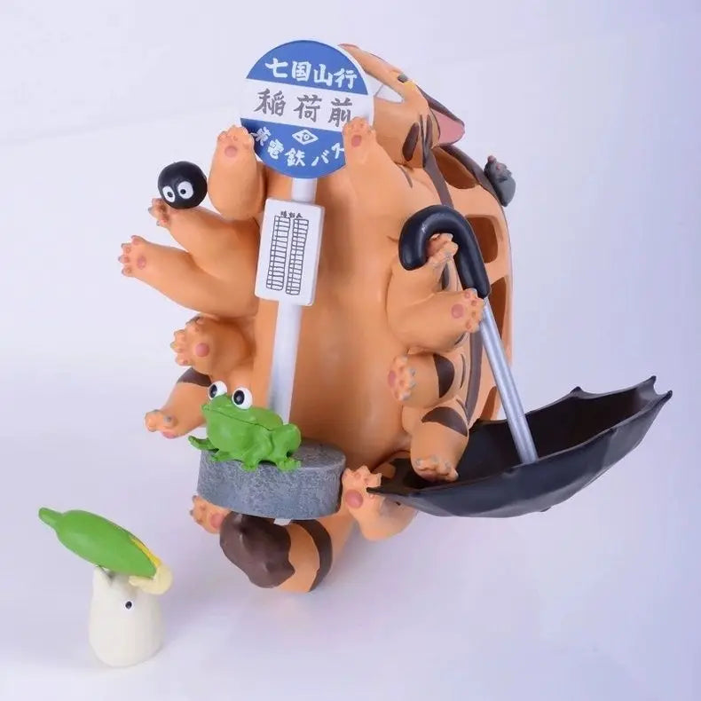Anime My Neighbor Totoro Bus Figure Cartoon Pvc Mini No Face Man Series Statue Cute Action Model Toy Room Ornaments Kids Gifts