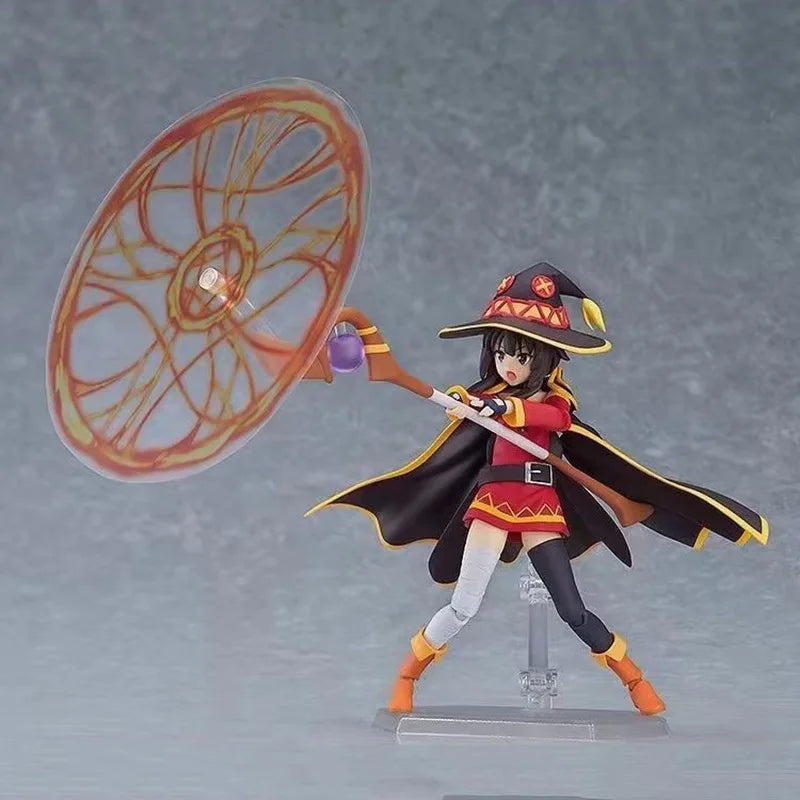 Figma 407 KonoSuba God's Blessing on This Wonderful World Anime Figure Megumin Figures Cute PVC Statue Collectible Model Toys