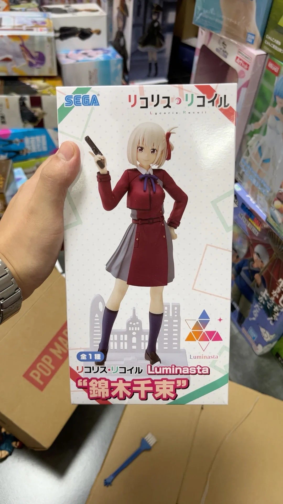 Sega Luminasta Lycoris Recoil Nishikigi Chisato Inoue Takina Wafuku Travel Ver. Pvc Anime Action Figures Model Collection Toys