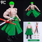 9L 3D Articulated Action Figure - Kaneki Ken From Tokyo Ghoul Lucky Dummy 13 Collectible One-Eyed Ghoul Ver Desktop Display Toys