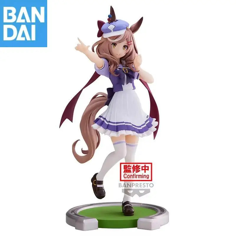 Genuine Bandai Umamusume: Pretty Derby Mihono Bourbon Matikane Tannhauser Manhattan Cafe Kitasan Black Anime Figure Model Toys