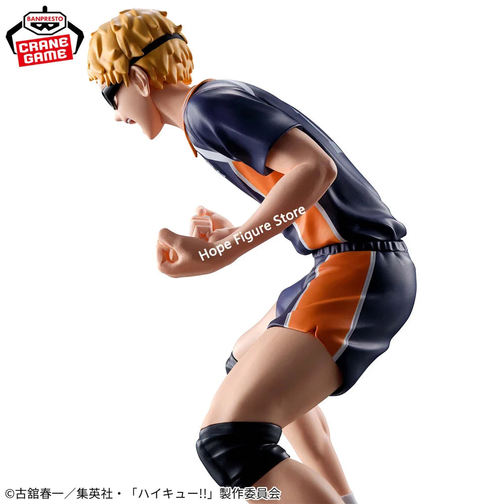 In Stock Original BANPRESTO Kei Tsukishima Figure Anime Haikyuu!! Model Genuine Boxed Toy