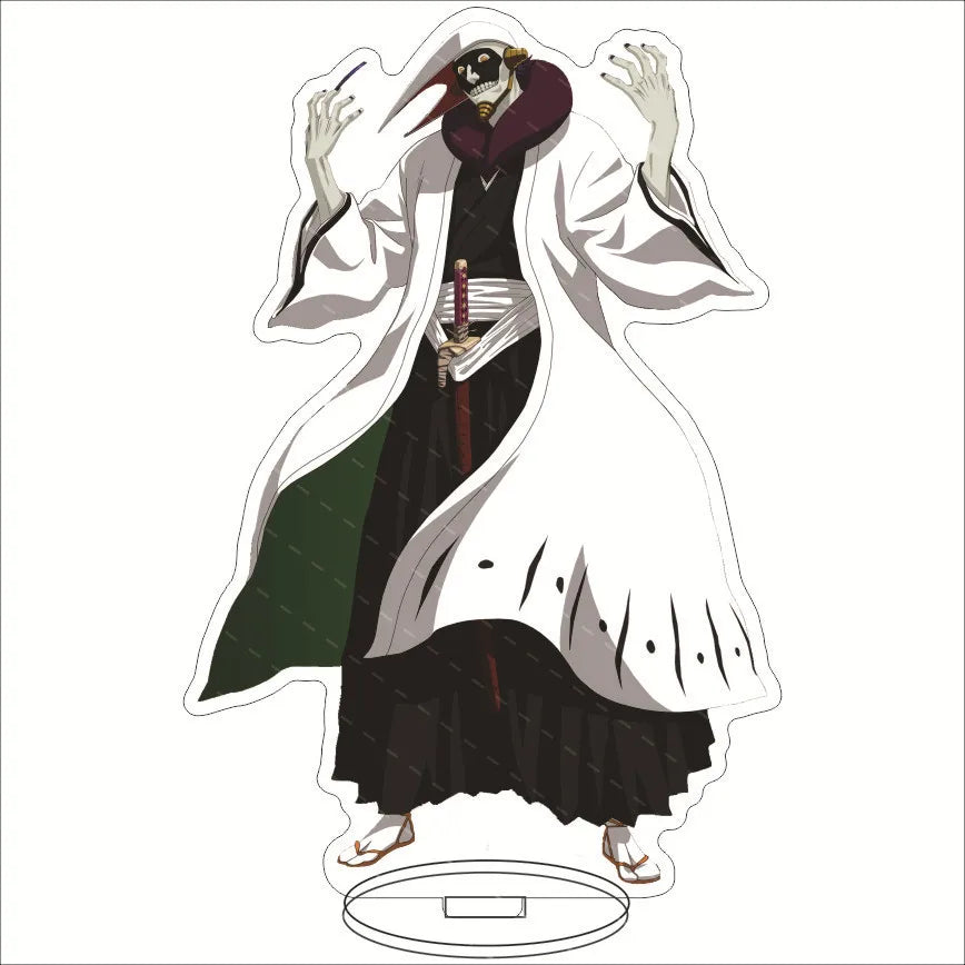 Anime BLEACH Acrylic Stand Manga Figures Kurosaki Ichigo Miniatures Figurines Garage Kits Model Toys GK Ornaments Decoration
