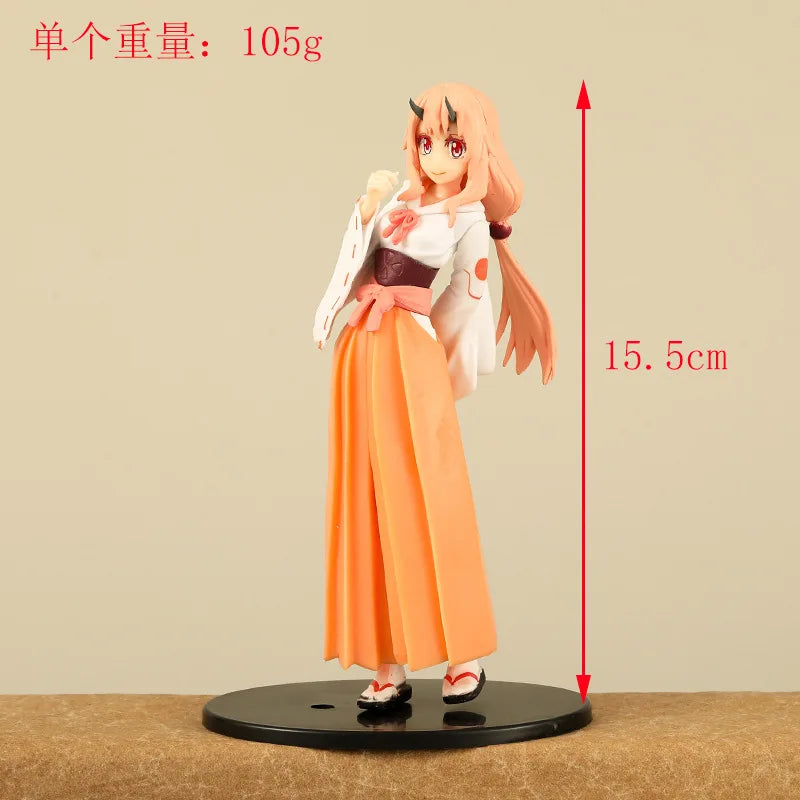8.5CM Anime Tensei Shitara Slime Datta Ken Rimuru Tempest Figure 1/7 Sitting Model Shuna Shion Toy Doll Aciton Figure PVC