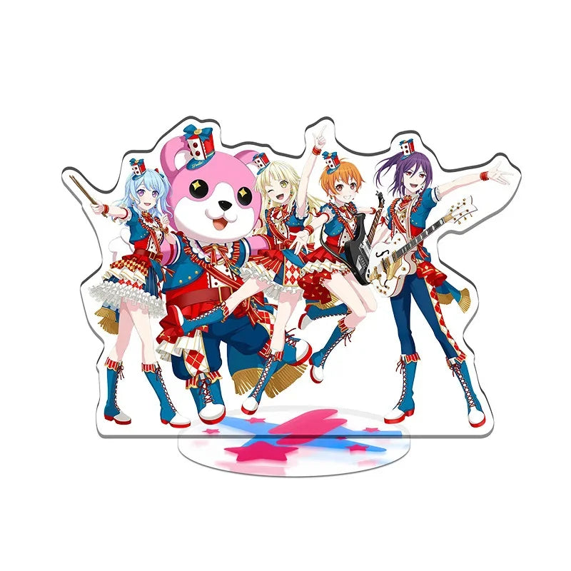 BanG Dream! Acrylic Standing  Anime Fans Game Stand Poppin'Party Hanazono Tae Kokoro Tsurumaki Yukina Minato Roselia Hazawa Gitf