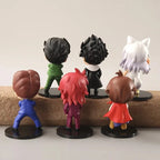 1Set Anime Figure YuYu Hakusho Yuusuke Urameshi Kurama Fleeting Shadow PVC Cute Q-version Model Children's Gift Toys 9-11CM