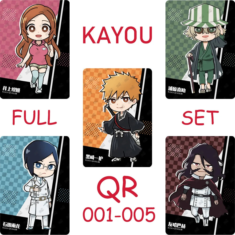 Complete Set Kayou BLEACH Card W1T4 Rare SE\USR\UR\QR\SSR\N Series Japanese Anime Collection Cards Cartoon Decor Kids Toy&Gift