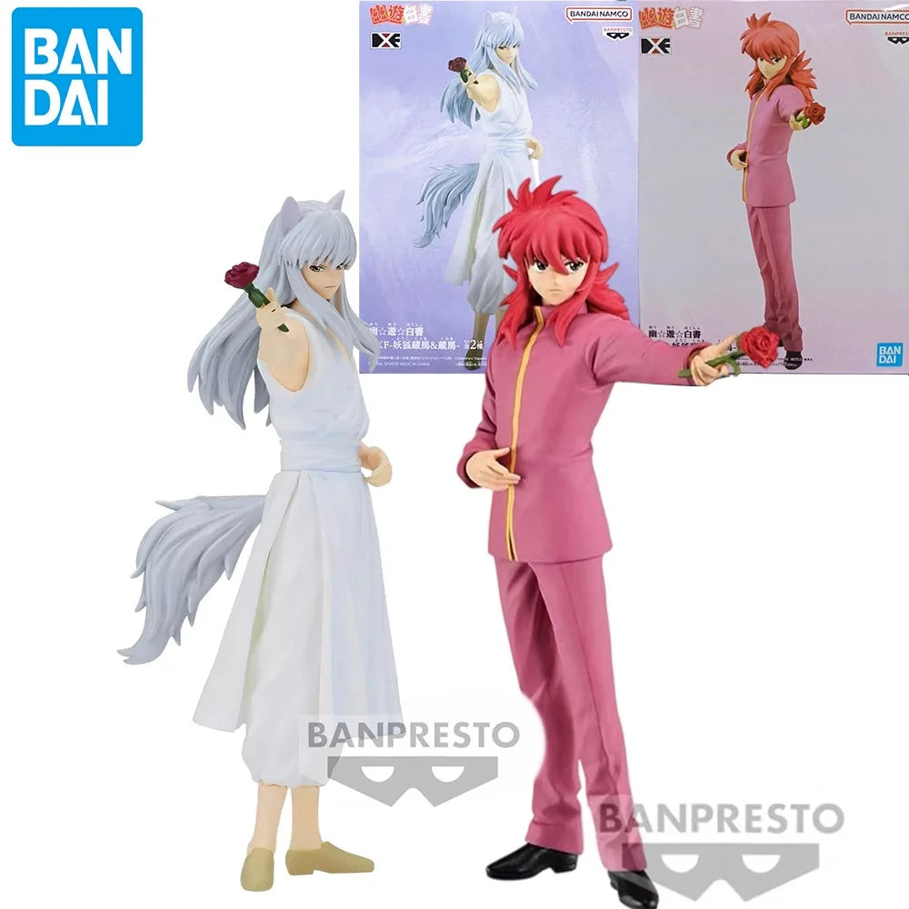 Original Genuine Bandai Banpresto DXF Yuyu Hakusho Kurama And Youko Kurama PVC Figure Model Anime Desktop Ornament Toy Gift