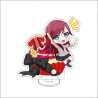 10CM Anime BanG Dream! Nendoroid Figure Stand Model Tsukushi Futaba/Nanami Hiromachi/Mashiro Kurata Cute Desk Decor Standing Sign Gifts