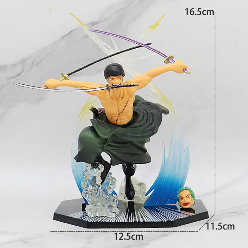 One Piece Luffy Roronoa Zoro Portgas D Ace Figure Toys Sabo Vinsmoke Sanji PVC Anime Action Figurine Model Dolls Gift