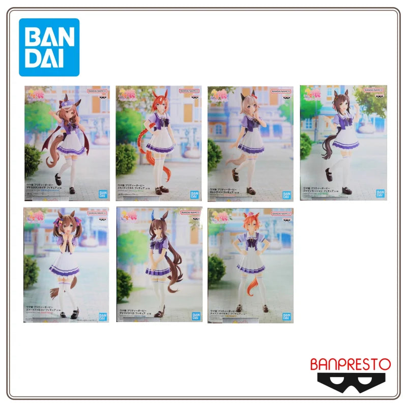New in Stock Bandai Pretty Derby Special Week Daitaku Helios Silence Suzuka Oguri Cap Figurines Ornaments Anime Models Gifts