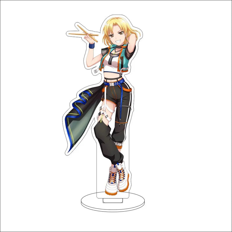 Anime BanG Dream! Acrylic Stand Ornaments Kasumi Toyama Ran Mitake Aya Maruyama Yukina Minato Figure Stand Halloween Gifts