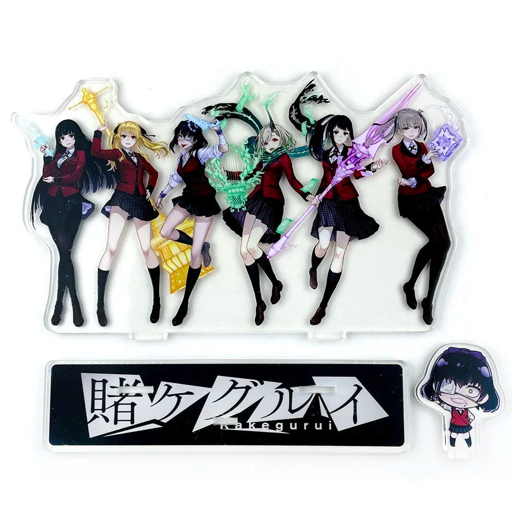 BIG SIZE Kakegurui group Yumeko Mary Midari Kirari Itsuki acrylic stand figure model  holder cake topper anime