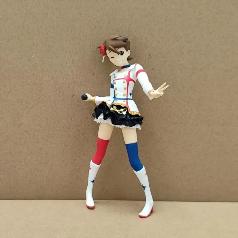 Idolmasterse Futami Ami Amami Haruka Futami Mami Akizuki Ritsuko Action Figures Model Toy Collectible Desktop Ornaments